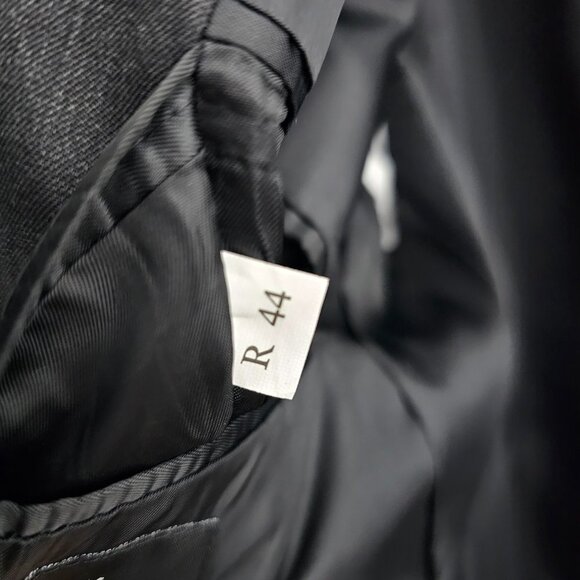 Jones New York 44R Gray Solid 2-Button Sport Coat Blazer Jacket B798 - Picture 11 of 11